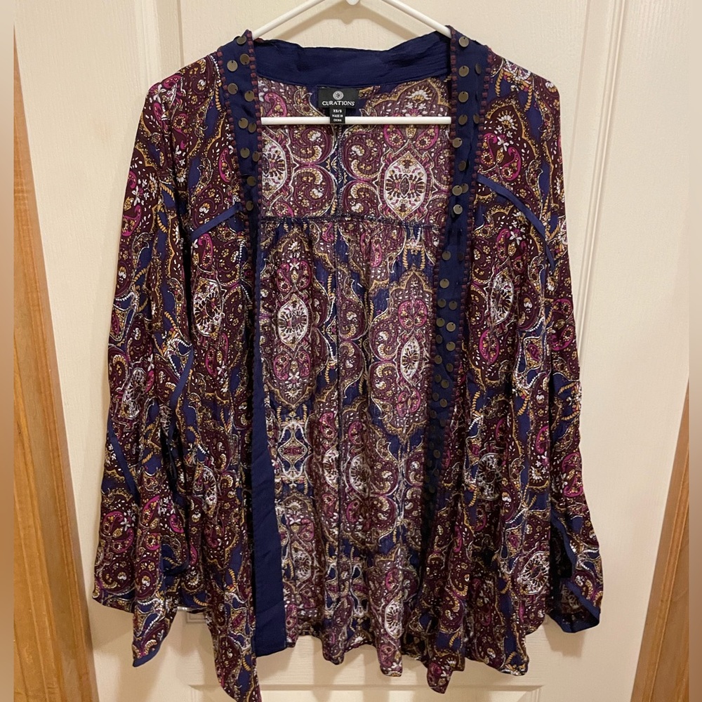 Curations Xs/s long sleeve kimono